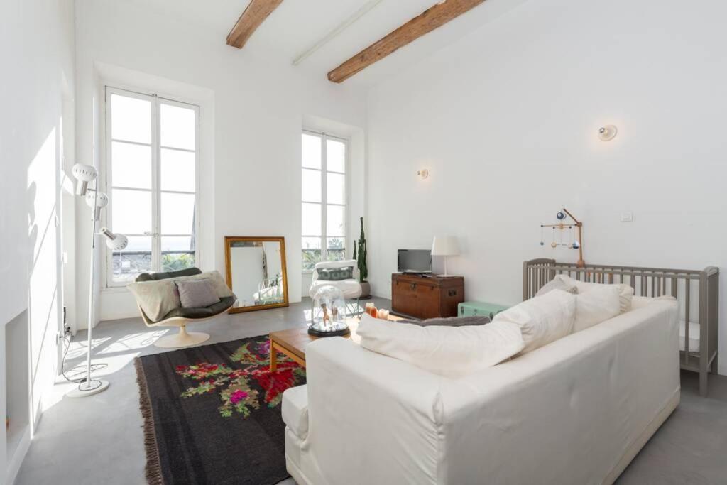 Apartamento 06J - Superb Duplex Loft With Ac - Sea View Niza Exterior foto