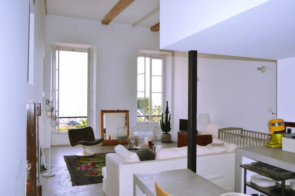 Apartamento 06J - Superb Duplex Loft With Ac - Sea View Niza Exterior foto