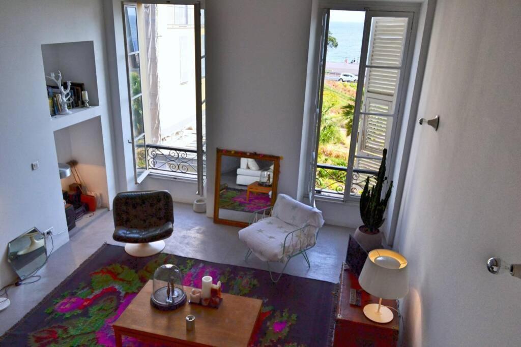 Apartamento 06J - Superb Duplex Loft With Ac - Sea View Niza Exterior foto