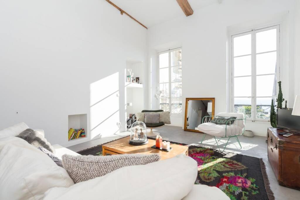Apartamento 06J - Superb Duplex Loft With Ac - Sea View Niza Exterior foto