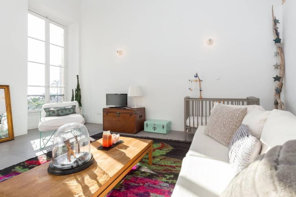 Apartamento 06J - Superb Duplex Loft With Ac - Sea View Niza Exterior foto